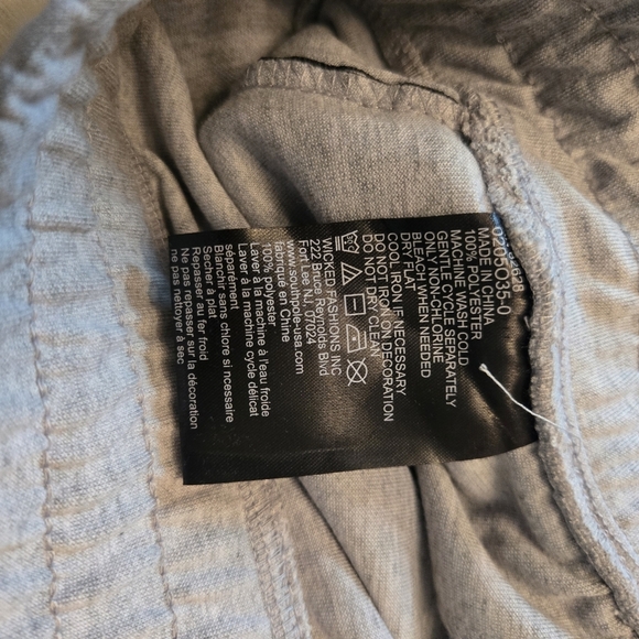 Southpole XL Gray Sweat Shorts Zipper Front Pockets - Picture 5 of 7